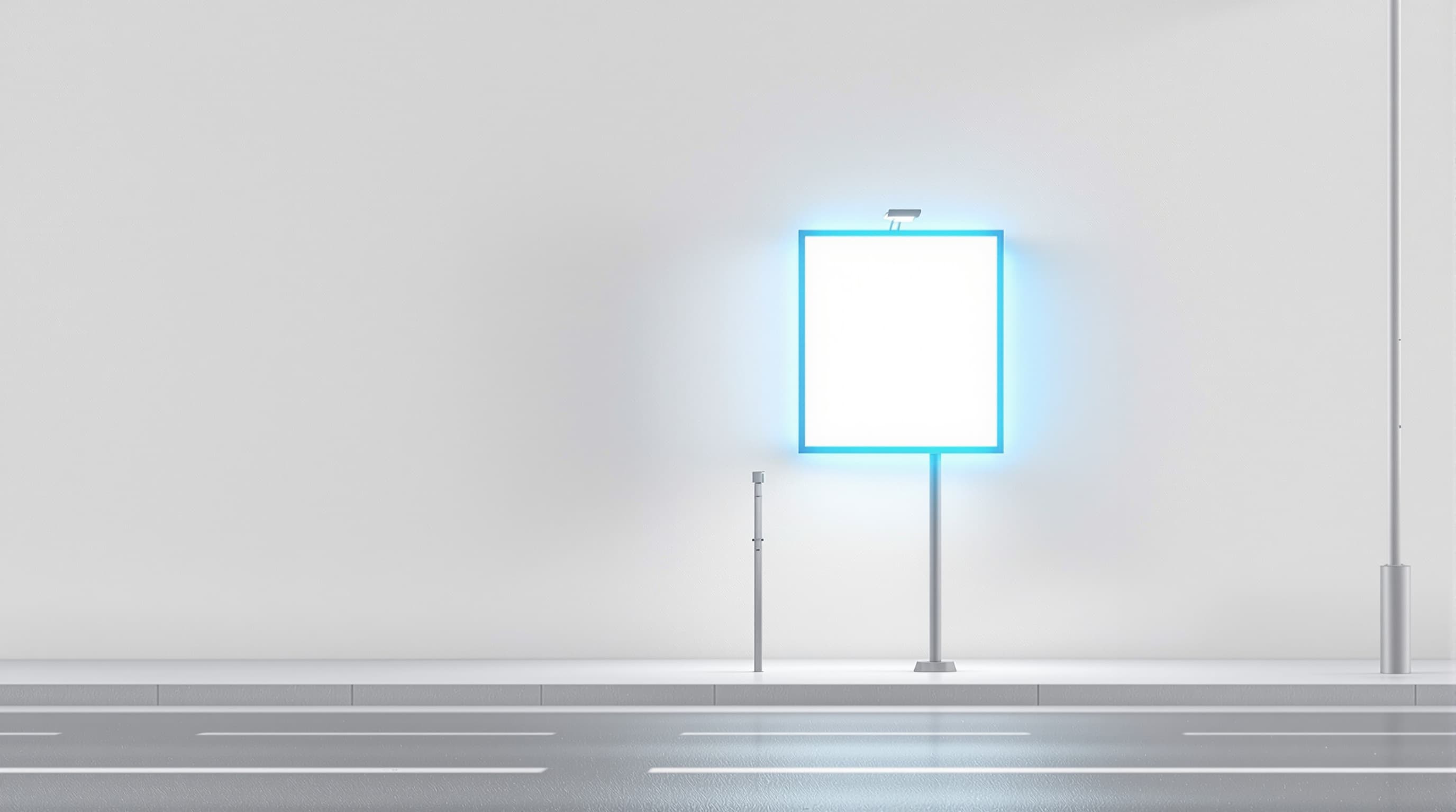 Illustration of an out-of-home advertising placement — client identity withheld