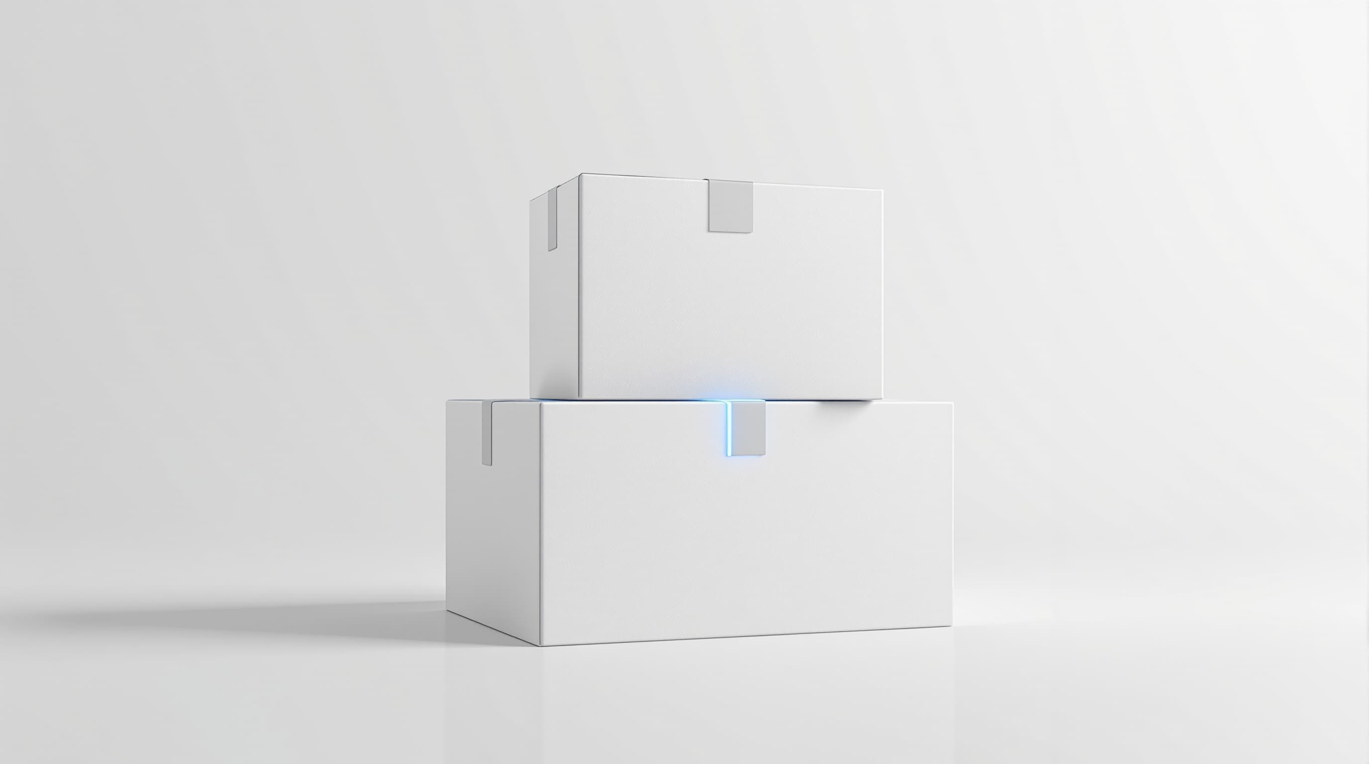 Illustration of sustainable packaging boxes — client identity withheld